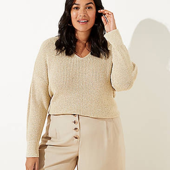 Loft gold sweater Clearance